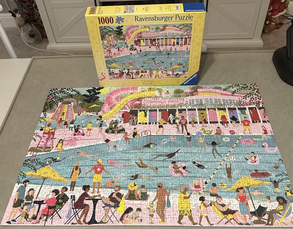 Flamingo Park - DONE - Ravensburger puzzle collectible - Main Image 3