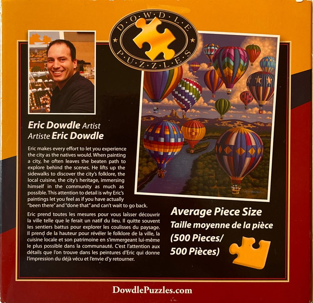 Balloon Festival - Dowdle Puzzles puzzle collectible [Barcode 671095009973] - Main Image 2
