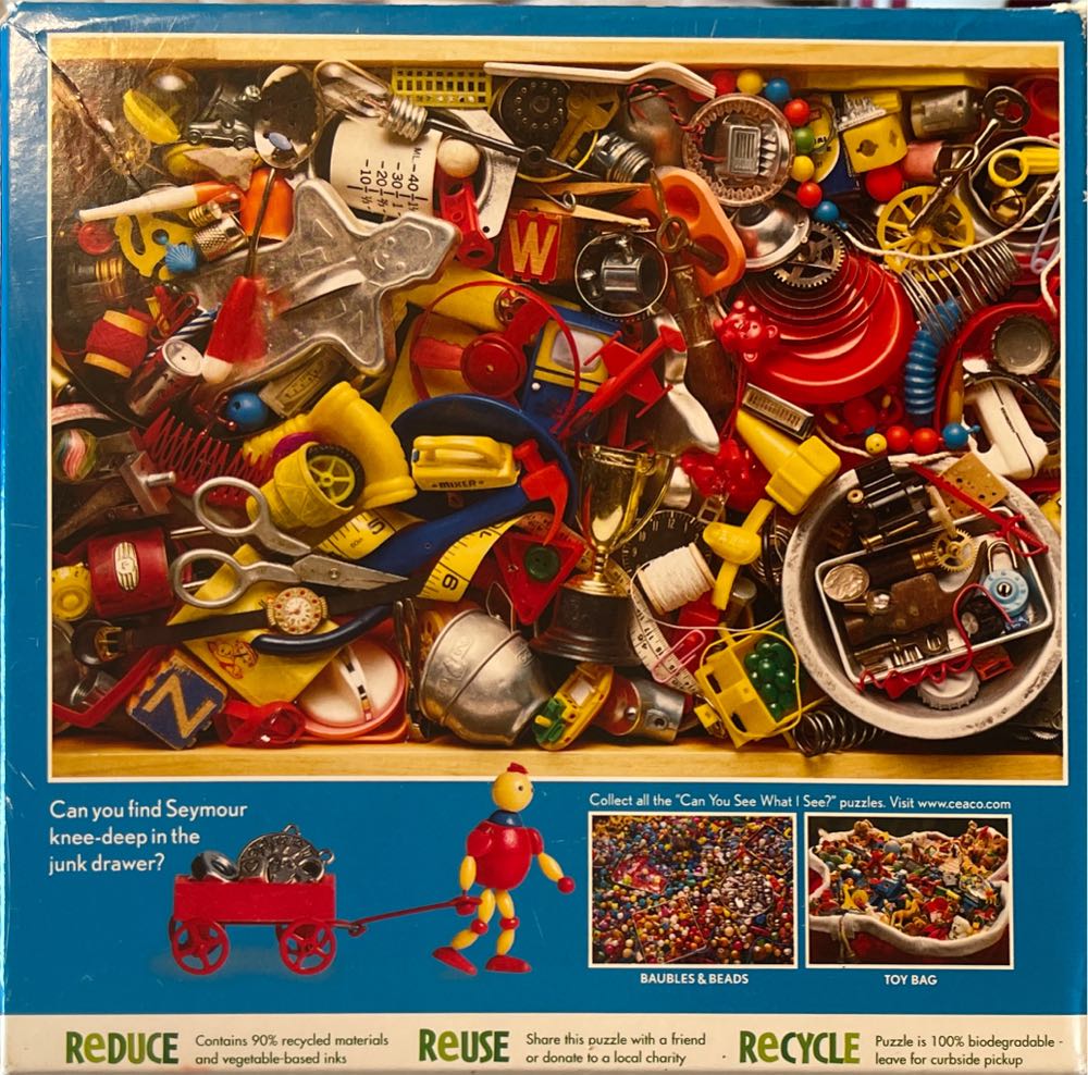 Junk Drawer Can You See What I See? - Ceaco puzzle collectible [Barcode 021081033275] - Main Image 2
