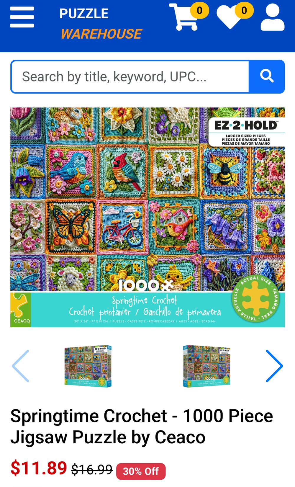 Springtime Crochet - Ceaco puzzle collectible - Main Image 2