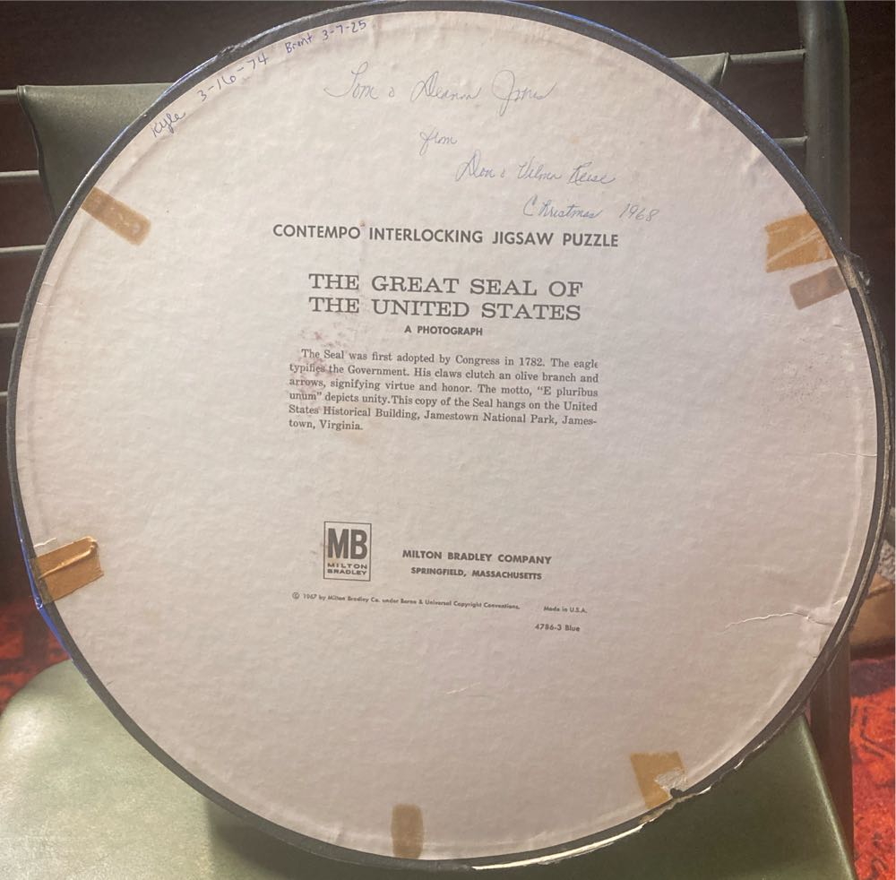 The Great Seal Of The United States - Milton Bradley (MB) puzzle collectible - Main Image 2