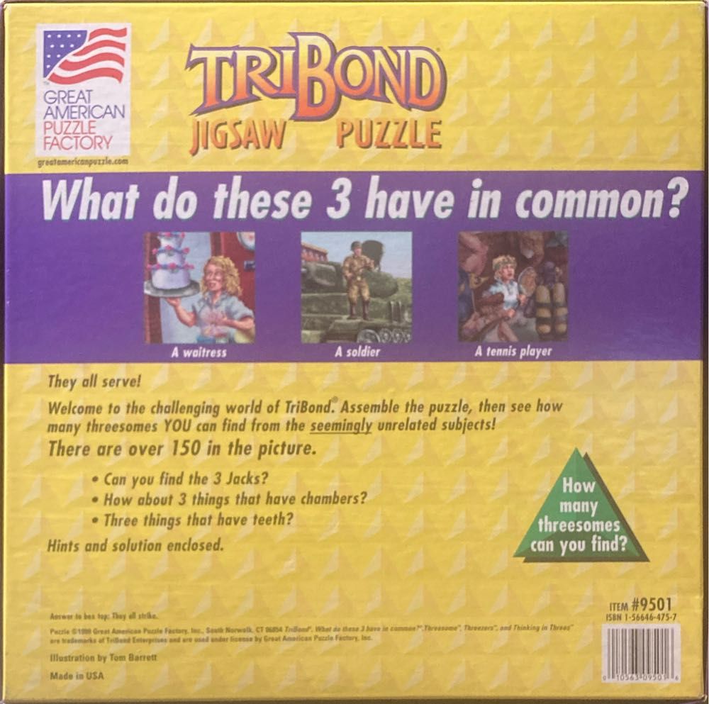 The Flea Market - Great American Puzzle Factory 🇺🇸 puzzle collectible [Barcode 010563095016] - Main Image 2