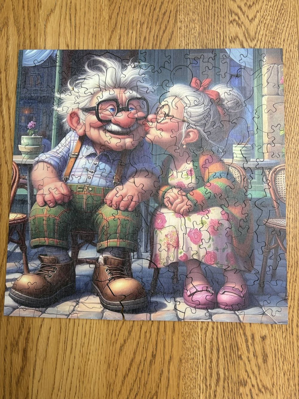 Wooden Loving Grandparents - Wooden Puzzle puzzle collectible - Main Image 3