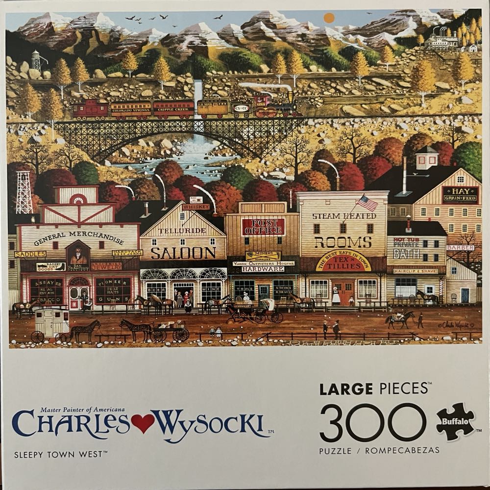 Sleepy Town West - Charles Wysocki - Buffalo puzzle collectible [Barcode 079346226283] - Main Image 2