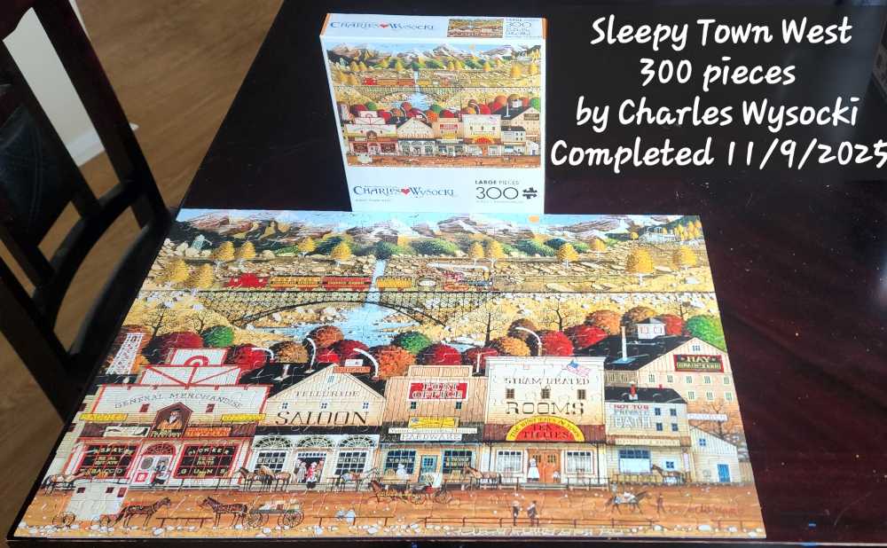 Sleepy Town West - Charles Wysocki - Buffalo puzzle collectible [Barcode 079346226283] - Main Image 3