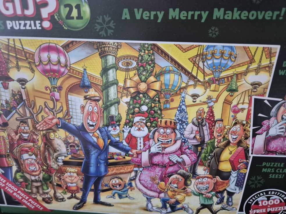 Wasgij Christmas 21 A Very Merry Makeover - Jumbo puzzle collectible [Barcode 8721017602897] - Main Image 2