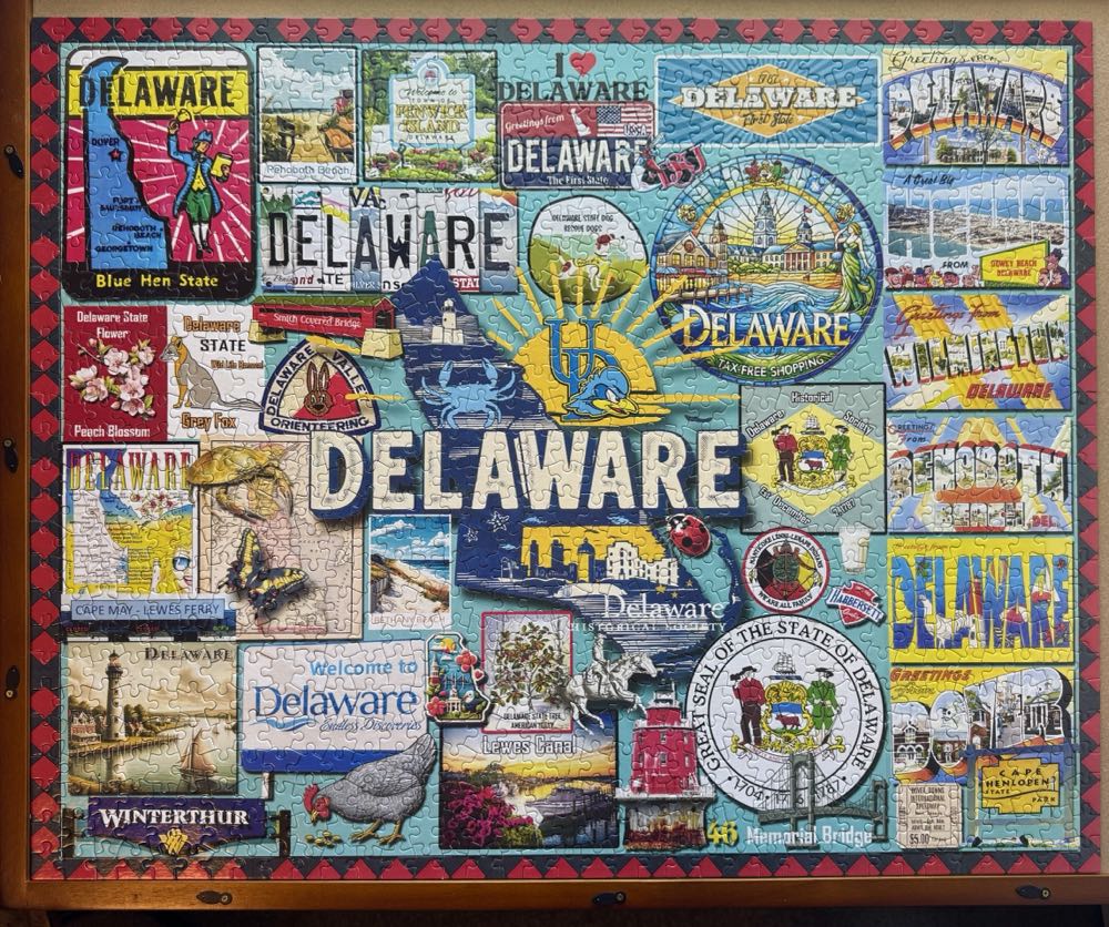 I Love Delaware - 1059, 4/14/26 - White Mountain Puzzles puzzle collectible [Barcode 724819269495] - Main Image 2