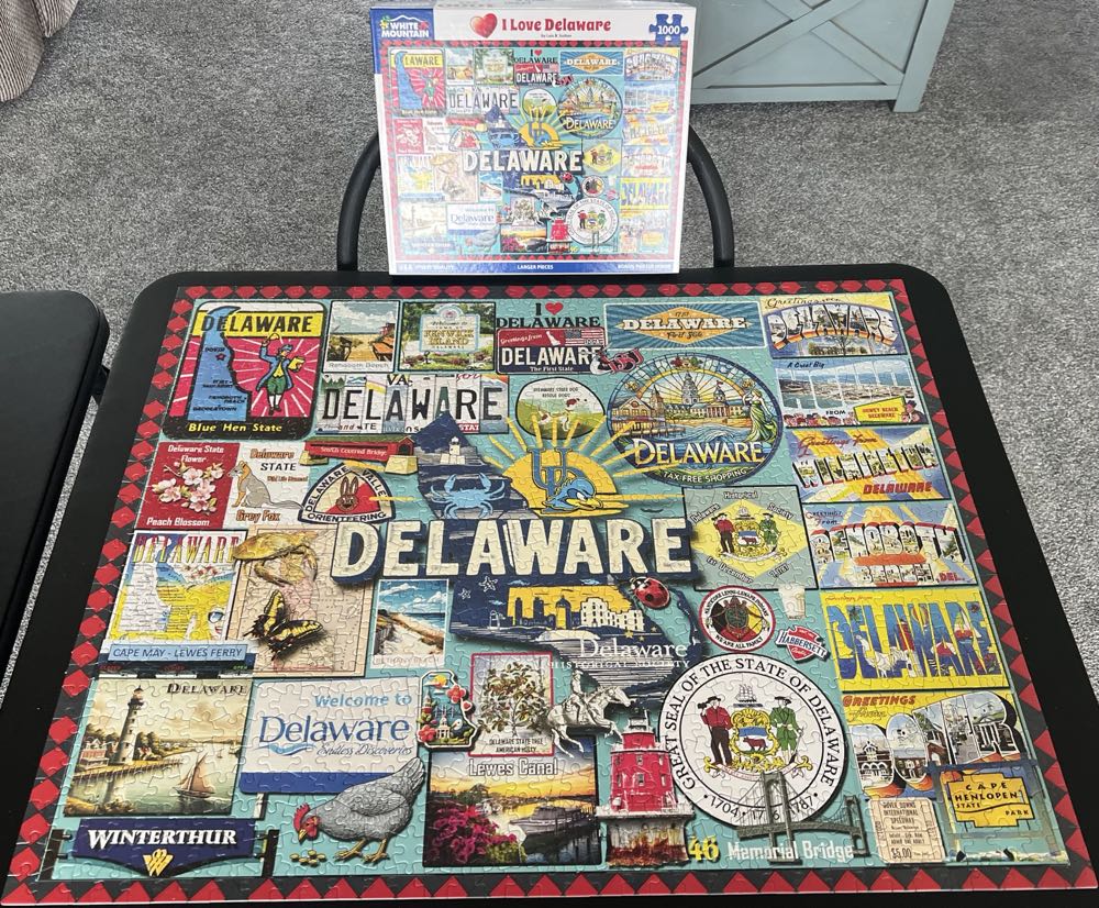 I Love Delaware - 1059, 4/14/26 - White Mountain Puzzles puzzle collectible [Barcode 724819269495] - Main Image 3