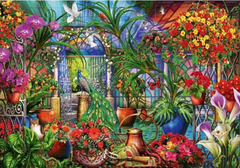 Tropical Greenhouse - JJ - Bluebird puzzle collectible - Main Image 2