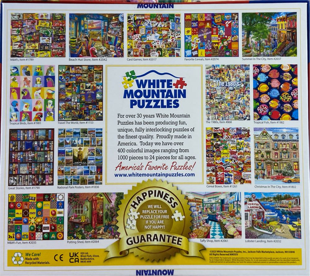 Puzzler’s Paradise - White Mountain 🇺🇸 puzzle collectible [Barcode 724819269334] - Main Image 4