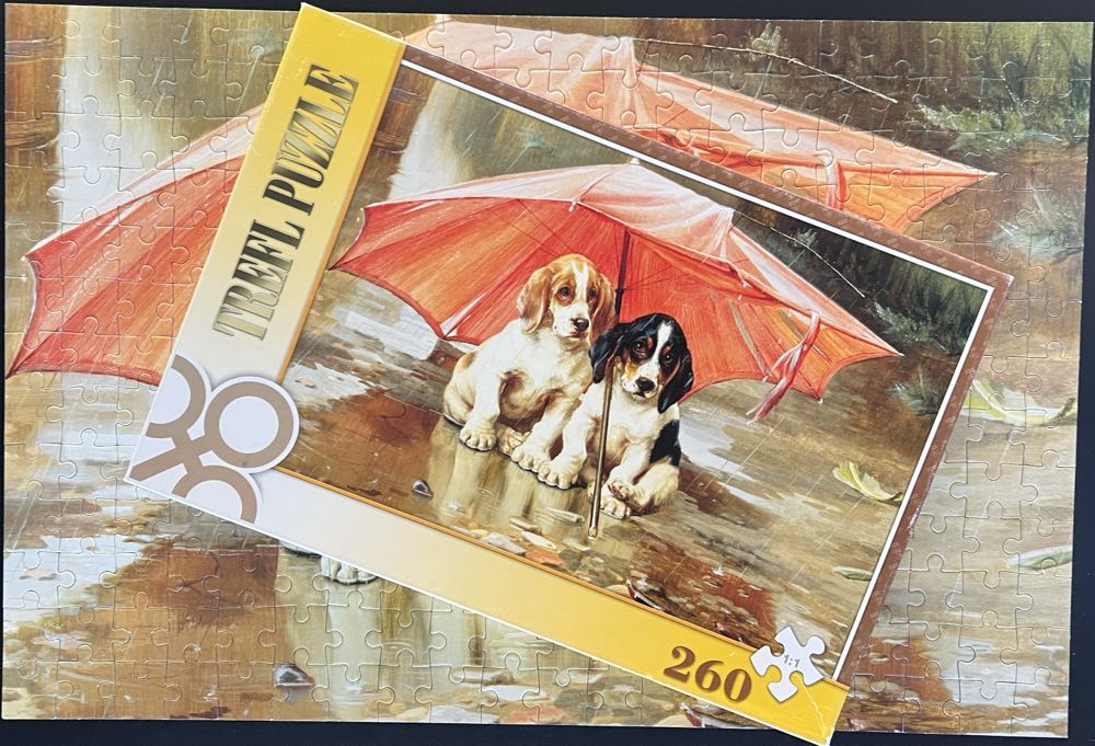 Puppies Under The Umbrella - Trefl puzzle collectible [Barcode 5900511130669] - Main Image 4