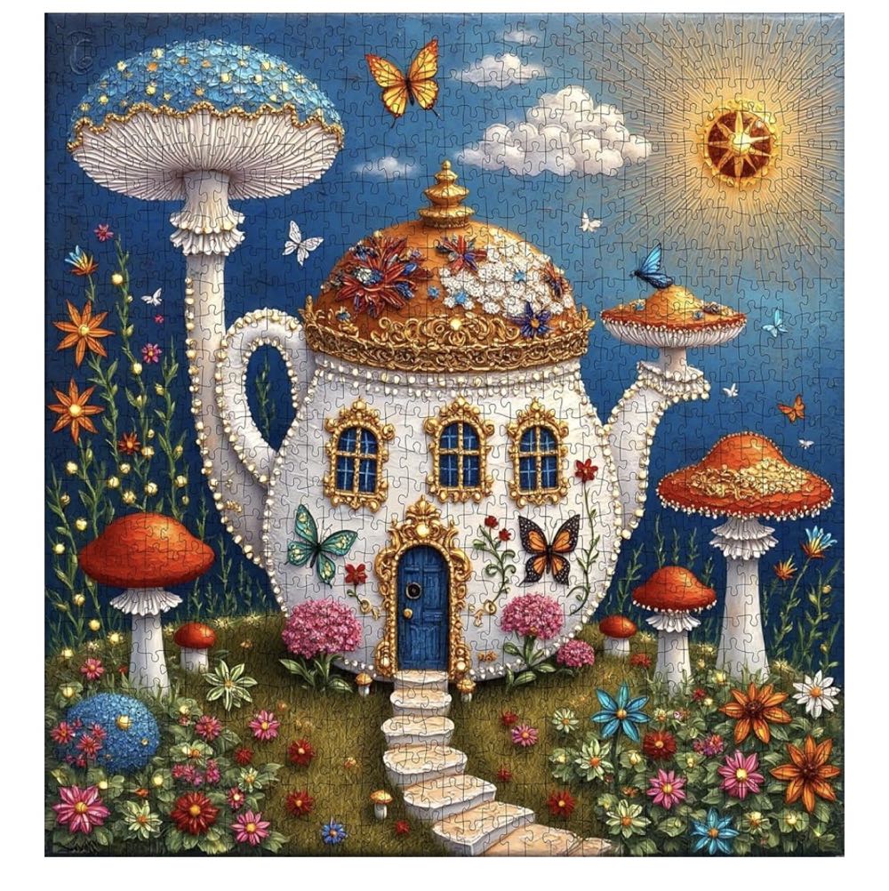 Cross & Glory Jigsaw Puzzles Pieces For Adults | Lunar Symphony: The Dragonfly’s Tale | Piece Puzzle For Adults | Best New Enchanted Nature Puzzle | Vibrant Nighttime Artwork