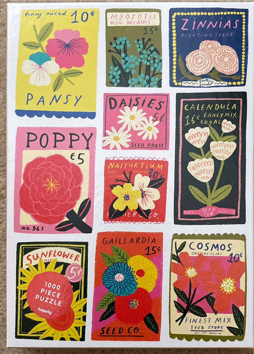 Eeboo: Love Of Bats 20 Piece Puzzle 11 X 15” Jigsaw Oversized Glossy Pieces Colorful Design Educational Preschool Kids Ages 3