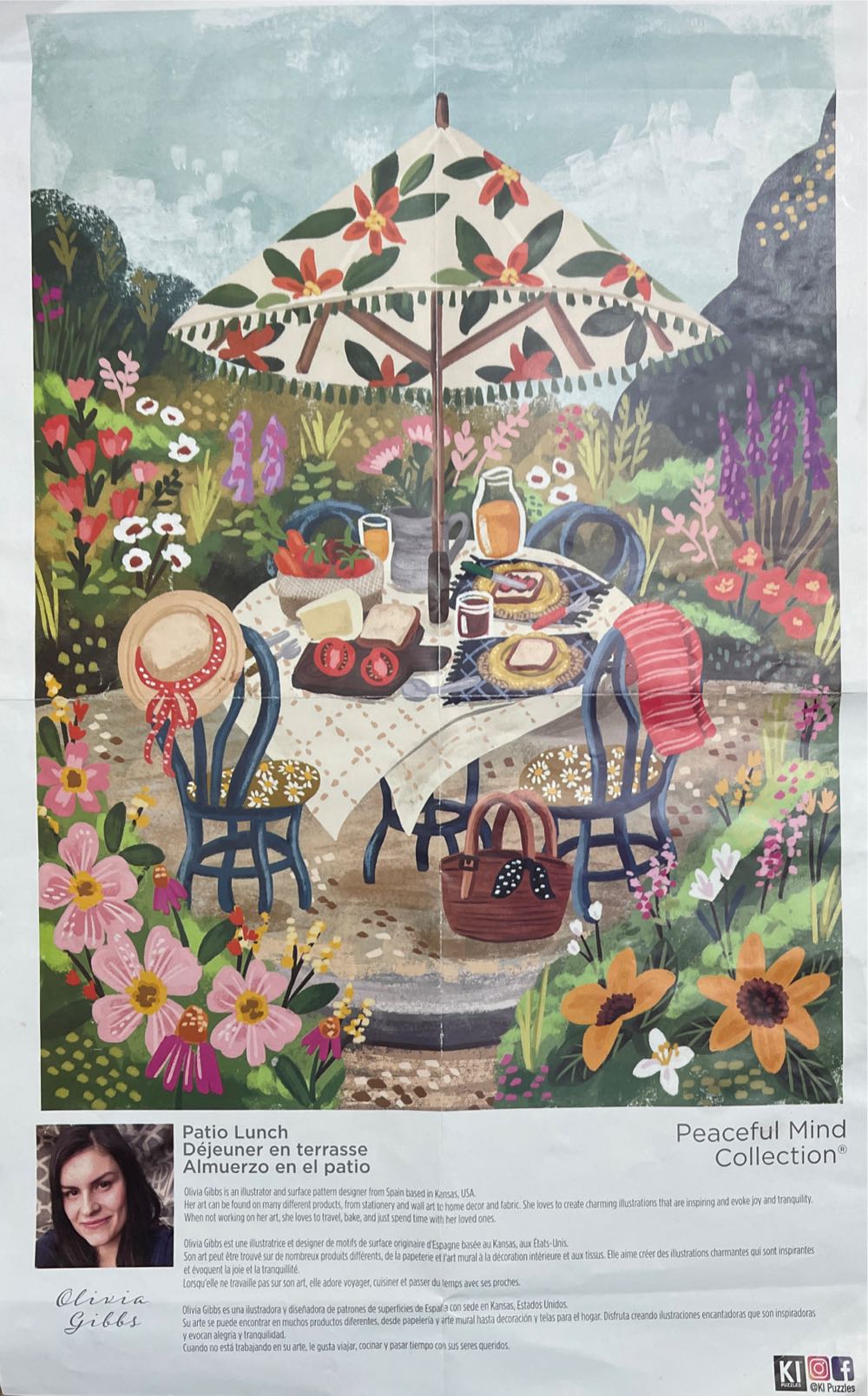 Patio Lunch - KI Puzzles puzzle collectible [Barcode 773392026742] - Main Image 2
