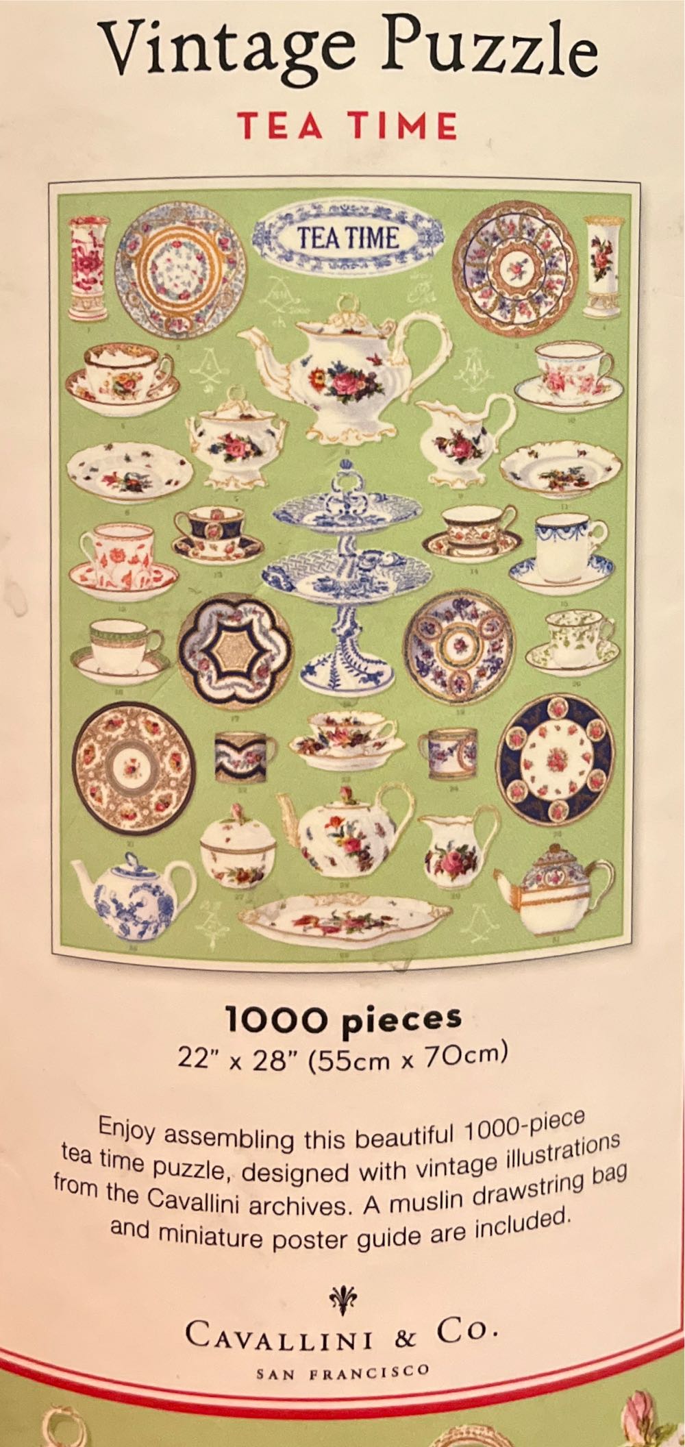 Tea Time - Cavallini & Co puzzle collectible - Main Image 2