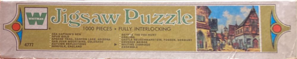 Waiting Carriage - Whitman puzzle collectible - Main Image 3