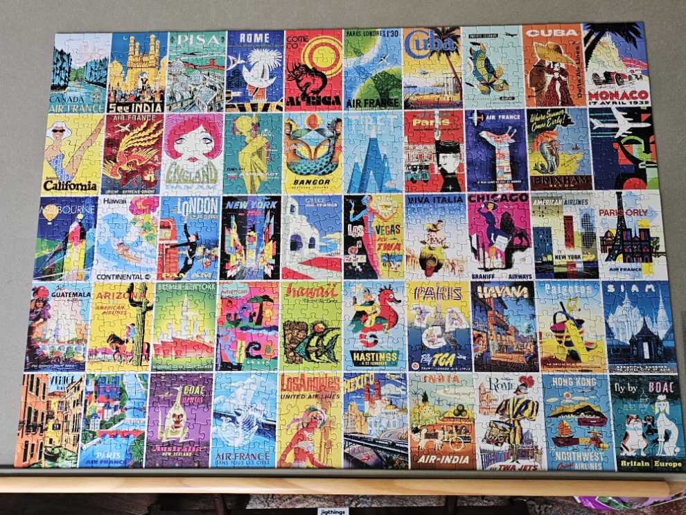 Travel Posters Piece Puzzle Re Marks Puzzle - Re-marks puzzle collectible [Barcode 681410198657] - Main Image 2