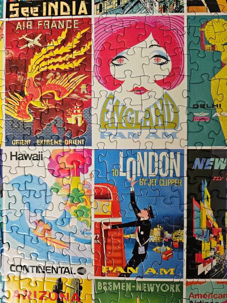 Travel Posters Piece Puzzle Re Marks Puzzle - Re-marks puzzle collectible [Barcode 681410198657] - Main Image 3