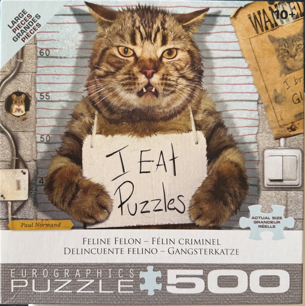 Feline Felon - Eurographics puzzle collectible [Barcode 628136657860] - Main Image 2