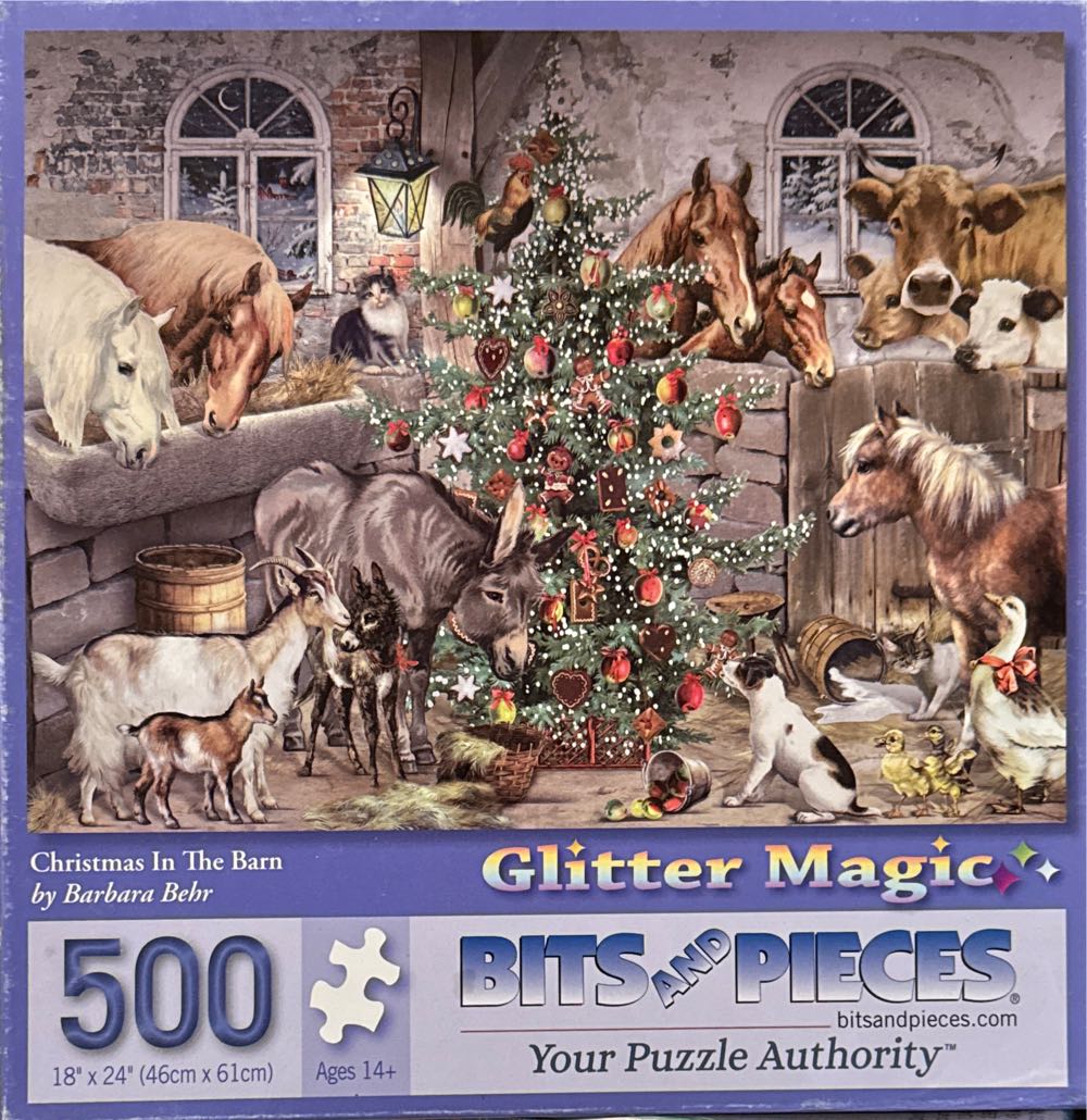 Christmas In The Barn - Bits And Pieces puzzle collectible [Barcode 192949066060] - Main Image 2