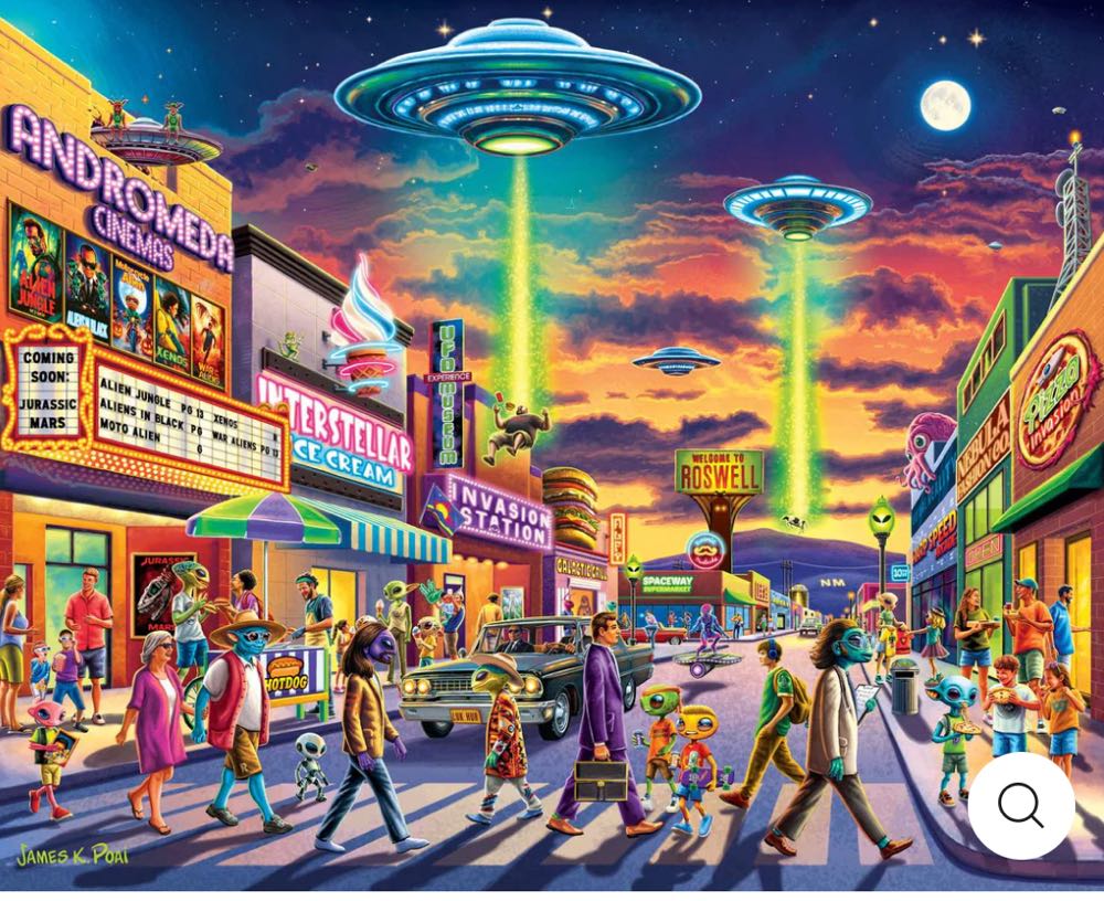 Roswell - Boardwalk Puzzle Company puzzle collectible [Barcode 671095006712] - Main Image 2