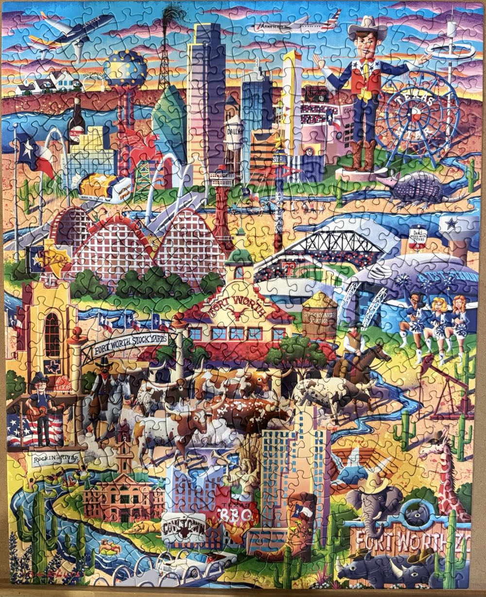 Dallas Fort Worth - Boardwalk Puzzle Company puzzle collectible - Main Image 3