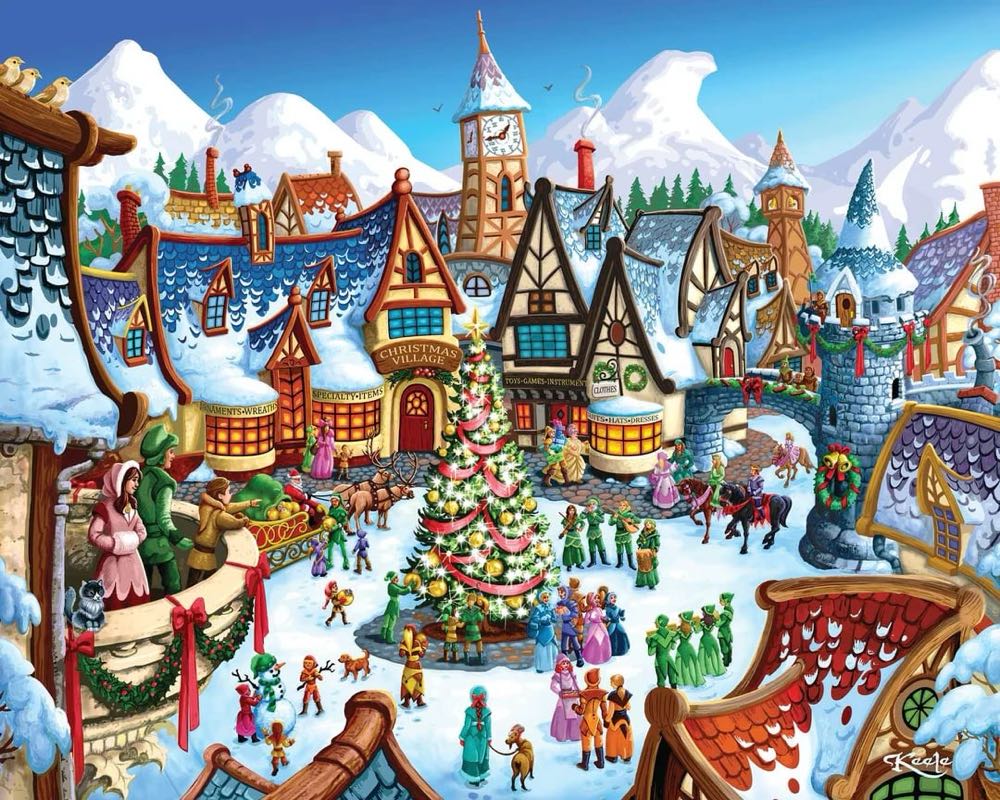 Christmas Village - Cheryl - Boardwalk Puzzle Company puzzle collectible - Main Image 2