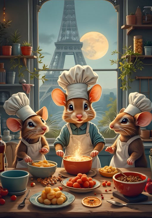 Little Chefs Of Paris 🟦 - Bluebird Puzzle puzzle collectible [Barcode 3663384910081] - Main Image 2