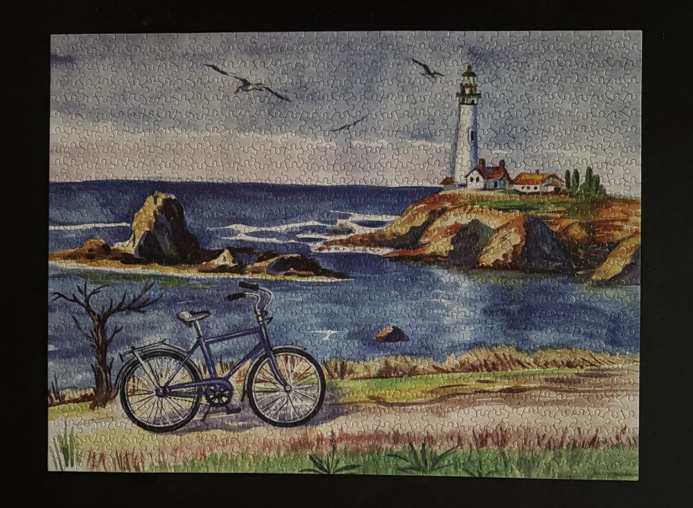 Seascape With A Lighthouse - Concord Puzzle Company puzzle collectible [Barcode 430001785901] - Main Image 2