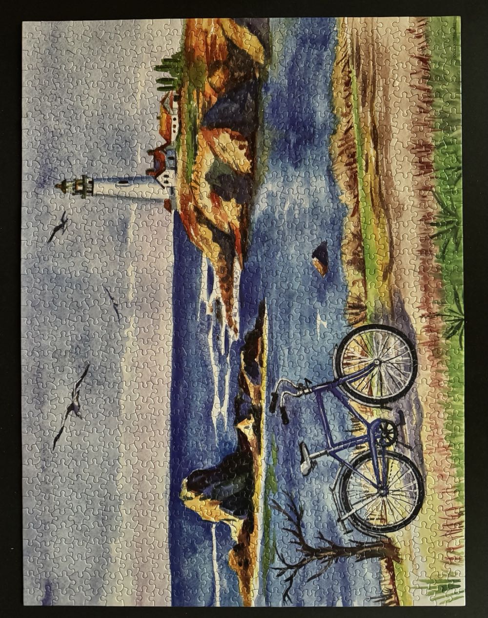 Seascape With A Lighthouse - Concord Puzzle Company puzzle collectible [Barcode 430001785901] - Main Image 3