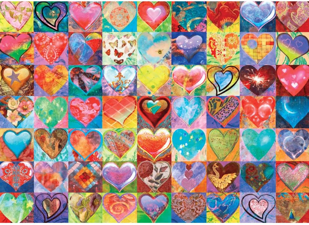 Splash Of Color Hearts - From JJ (Stephanie) - Holdsons puzzle collectible - Main Image 2