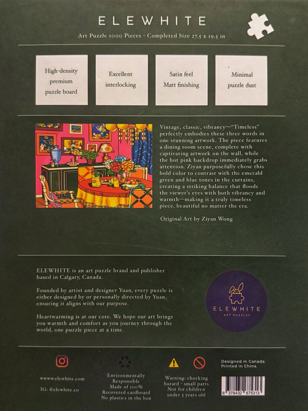 Timeless*^ - Elewhite puzzle collectible [Barcode 6378432675313] - Main Image 3