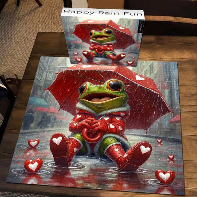 Happy Rain Fun - Pickforu puzzle collectible - Main Image 2