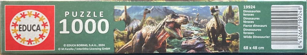 Fierce Dinosaurs - Educa 🇪🇸 puzzle collectible [Barcode 8412668199248] - Main Image 3