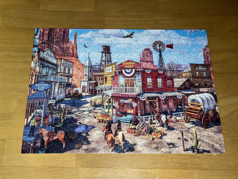 Old Western Town - Buffalo puzzle collectible [Barcode 079346332588] - Main Image 2
