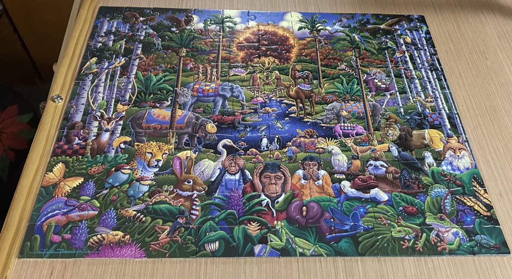 Animals Of Eden- Sold - Dowdle puzzle collectible [Barcode 671095603676] - Main Image 2