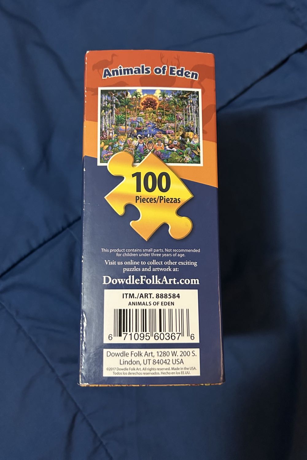 Animals Of Eden- Sold - Dowdle puzzle collectible [Barcode 671095603676] - Main Image 3
