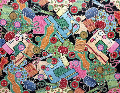 Sewing Collage - Big Ben puzzle collectible [Barcode 778988184523] - Main Image 2