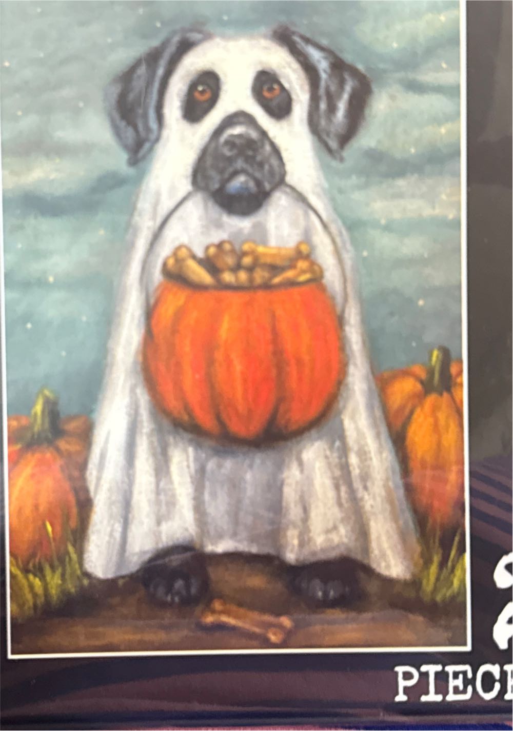 Ghost Dog Puzzle - Primitives By Kathy puzzle collectible [Barcode 190134208714] - Main Image 2