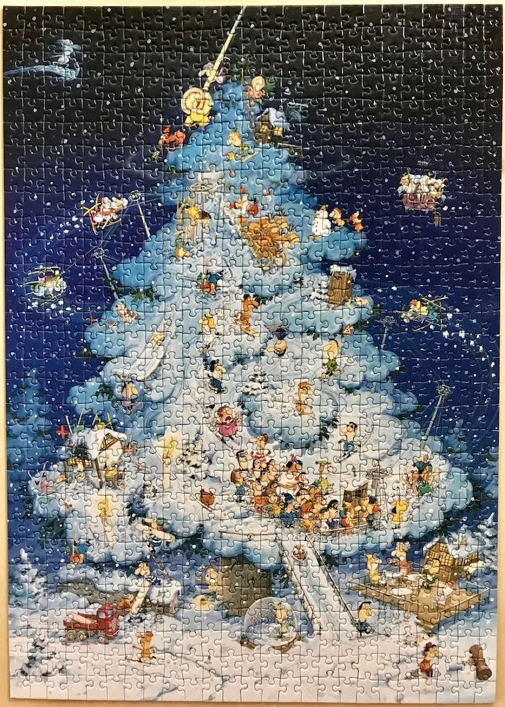 Merry Ski Night - Heye Puzzle puzzle collectible [Barcode 4001689085117] - Main Image 2