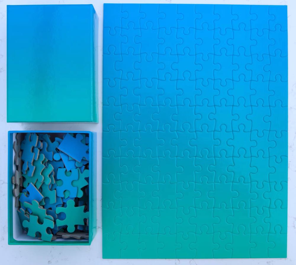 Gradient Blue Green - Areaware puzzle collectible [Barcode 708389996326] - Main Image 2