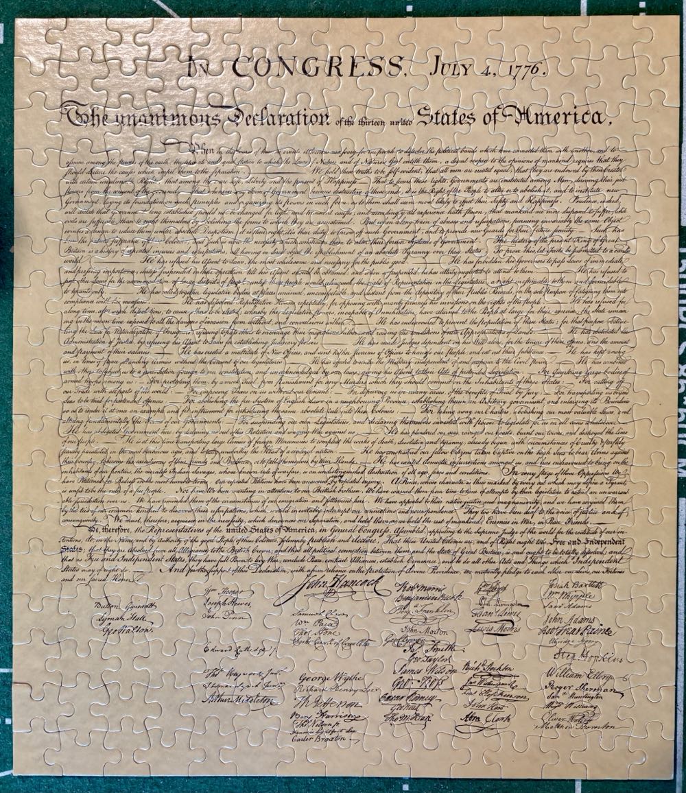 Declaration Of Independence - Historical Documents puzzle collectible - Main Image 2