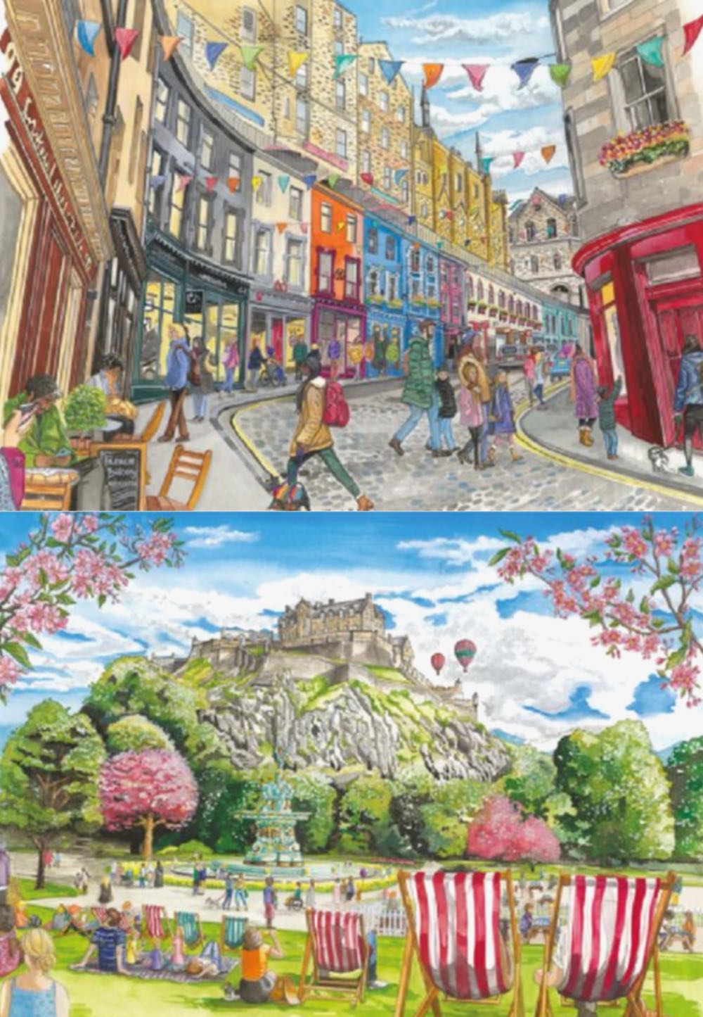Edinburgh - Gibsons puzzle collectible [Barcode 5012269050646] - Main Image 2