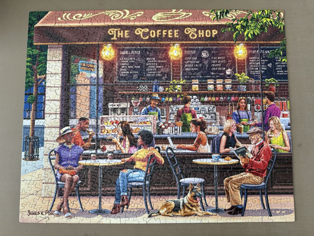 Coffee Shop - Boardwalk Puzzle Company puzzle collectible [Barcode 671095206488] - Main Image 2