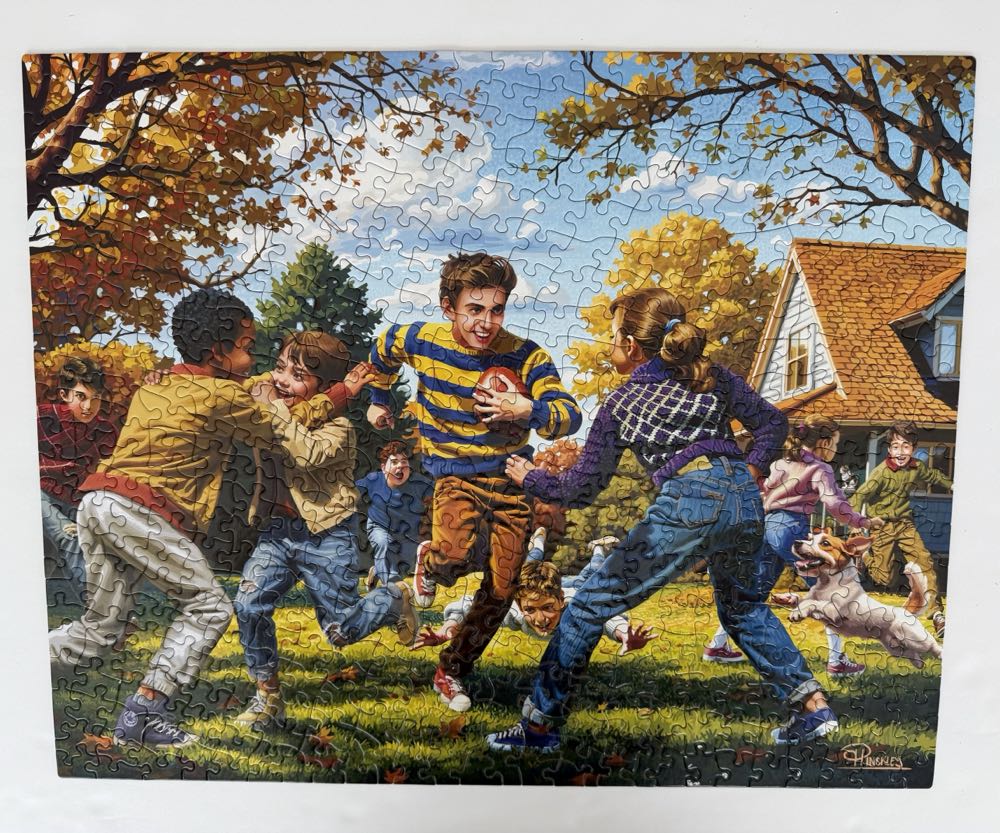 Fall Football - Boardwalk Puzzle Company puzzle collectible [Barcode 671095206365] - Main Image 2