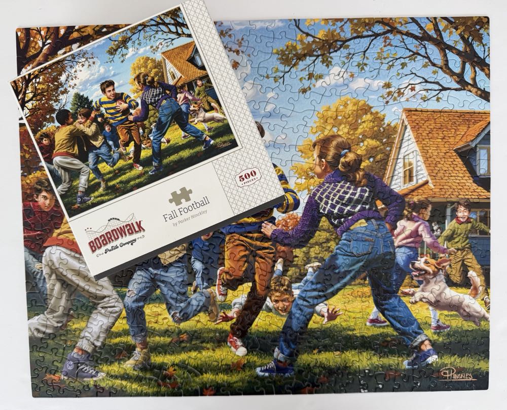 Fall Football - Boardwalk Puzzle Company puzzle collectible [Barcode 671095206365] - Main Image 3