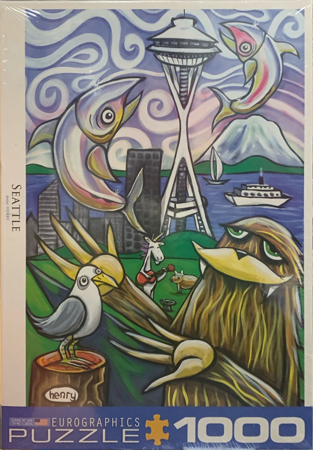 Eeboo: Love Of Bats 20 Piece Puzzle 11 X 15” Jigsaw Oversized Glossy Pieces Colorful Design Educational Preschool Kids Ages 3