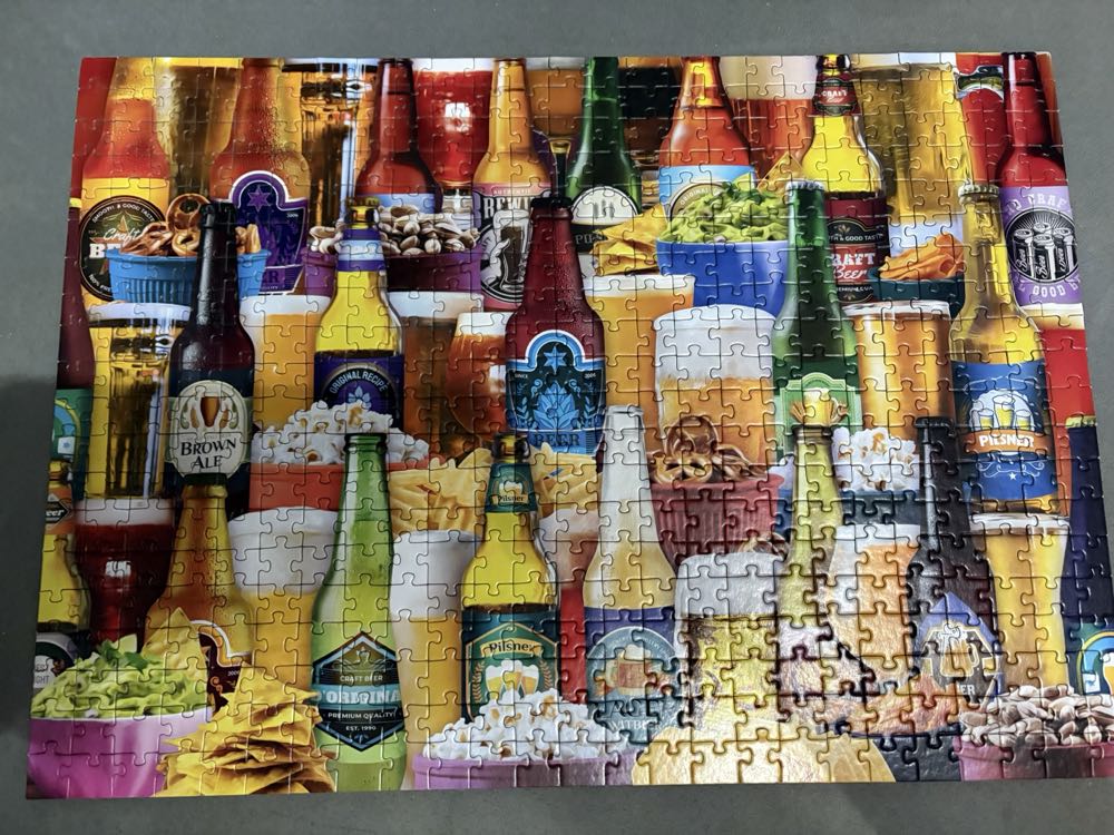 Beer And Snacks 500 Piece Jigsaw Puzzle  puzzle collectible [Barcode 5052089388918] - Main Image 2