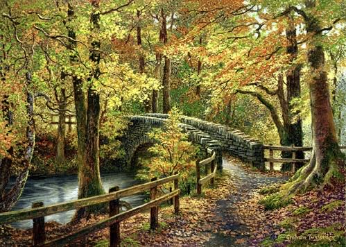 Pathway to Autumn - Ravensburger puzzle collectible [Barcode 4005556149056] - Main Image 2