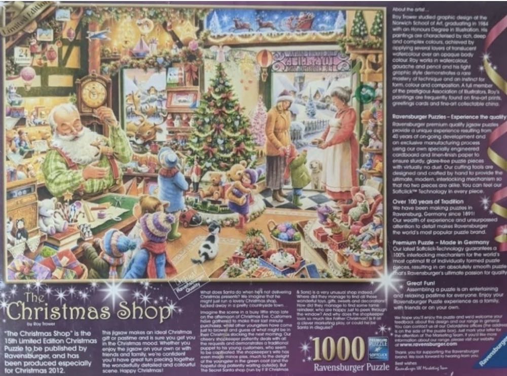 2012 Limited Edition : The Christmas Shop - Ravensburger puzzle collectible [Barcode 4005556190935] - Main Image 3